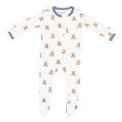 Zippered Print Footie