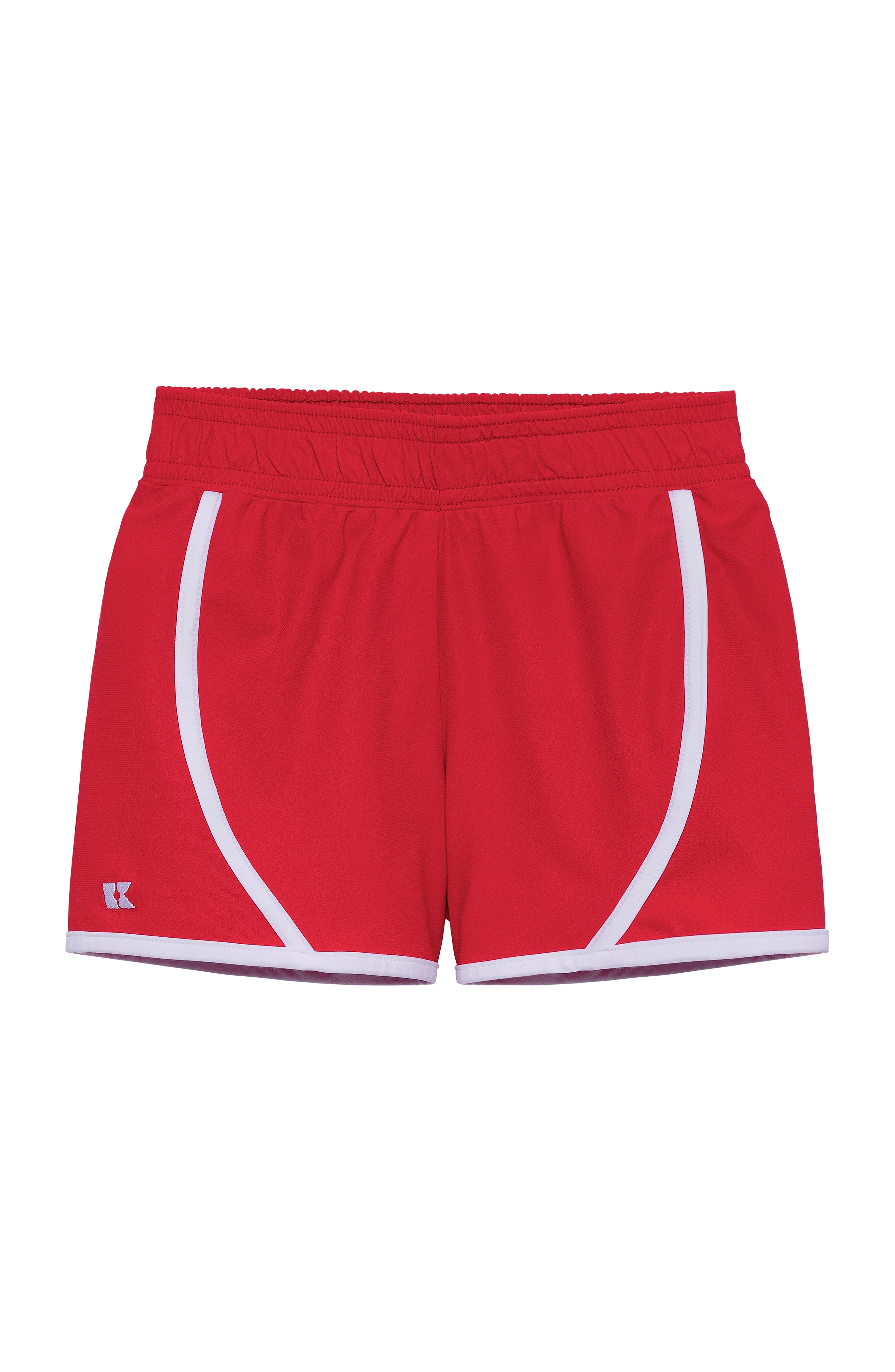 Girls Red/White Tennis Short