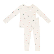 Long Sleeve Print Pajama Set