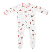Zippered Print Footie