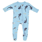 Zippered Print Footie
