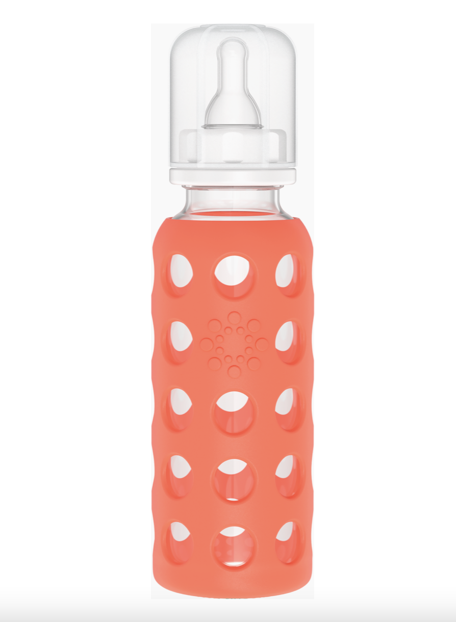 9 oz Baby Bottle w/ Stage 2 Nipple, Stopper, and Cap