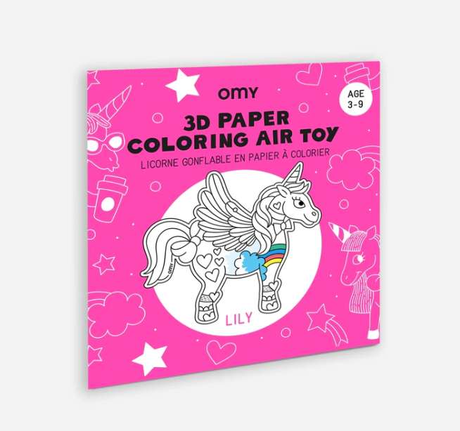 3D Paper Coloring Air Toy