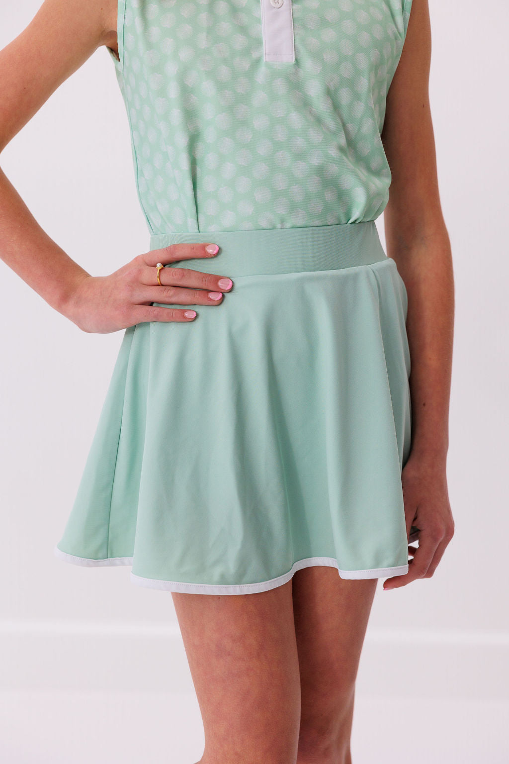 Palm Green Twirly Skort