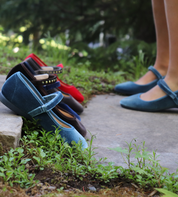 Classic Velvet Mary Janes