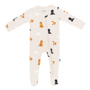 Zippered Print Footie