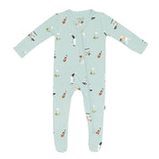 Zippered Print Footie