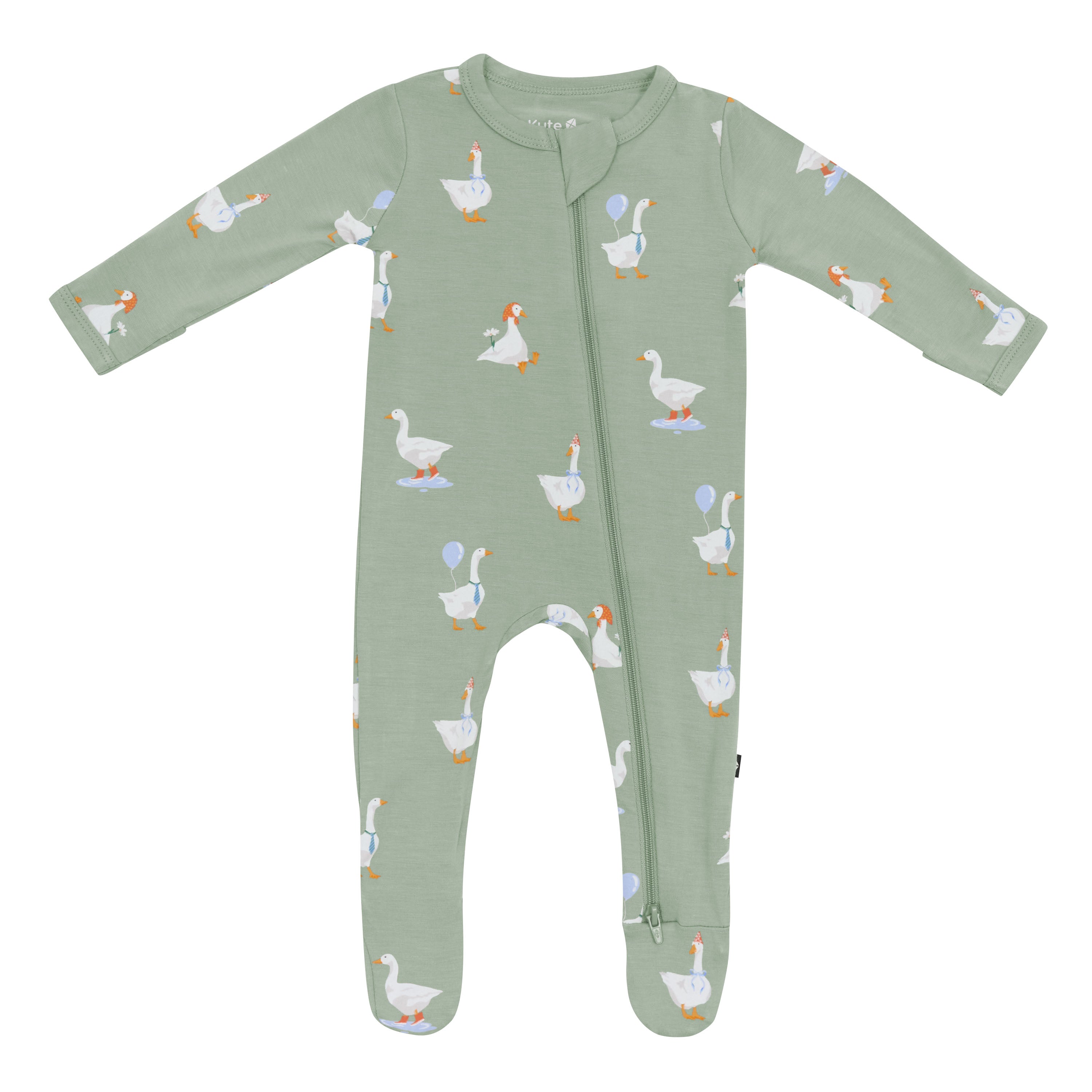 Zippered Print Footie