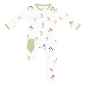 Zippered Print Footie