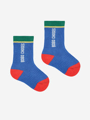 Color Block Long Socks