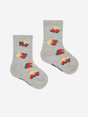 Color Block Long Socks