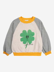 Lucky Clover Raglan Sweatshirt
