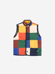 Multicolor Tiles Reversible Vest