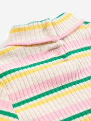 Striped Turtle Neck T-Shirt