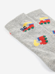 Color Block Long Socks