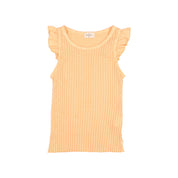 Rib Ruffle T-Shirt