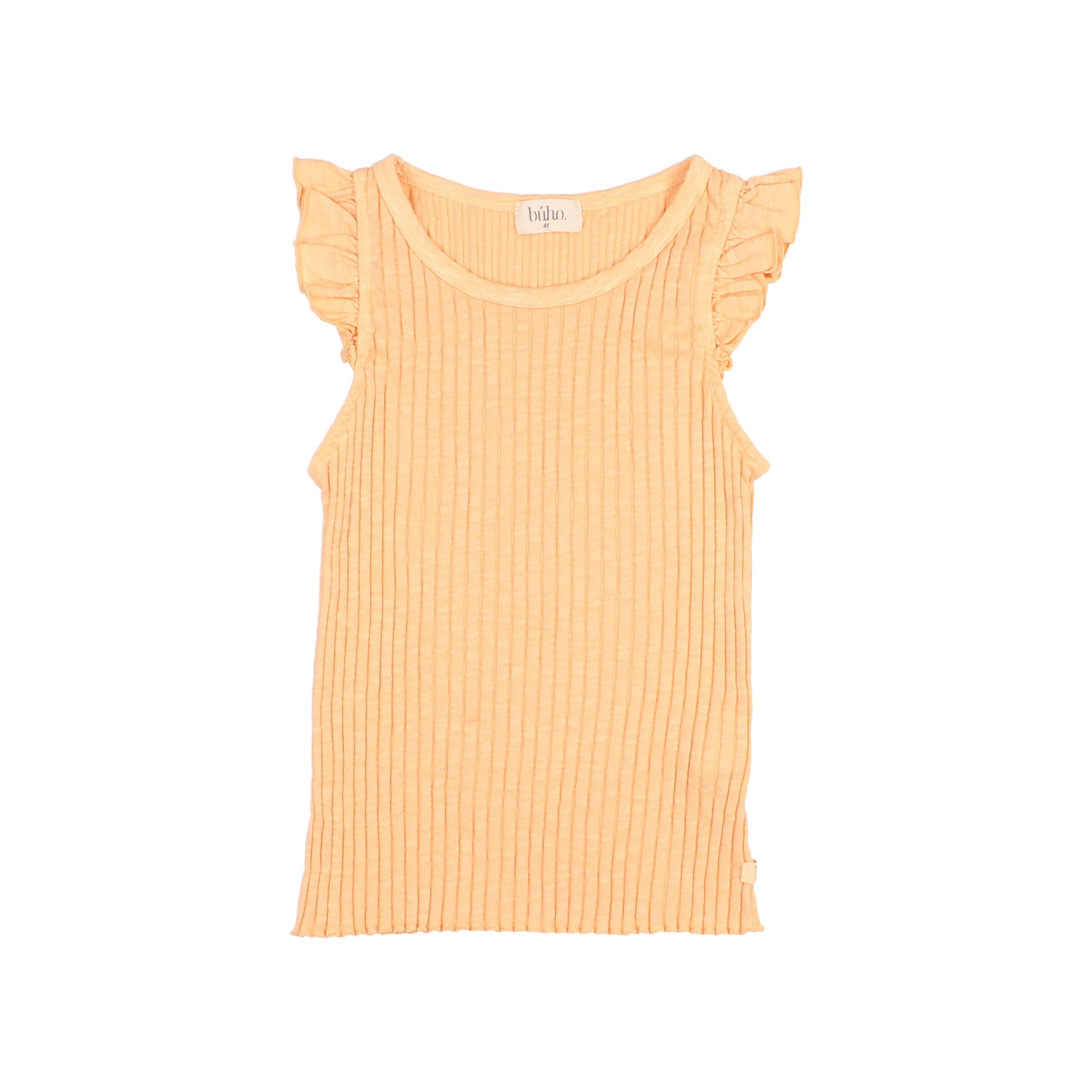 Rib Ruffle T-Shirt