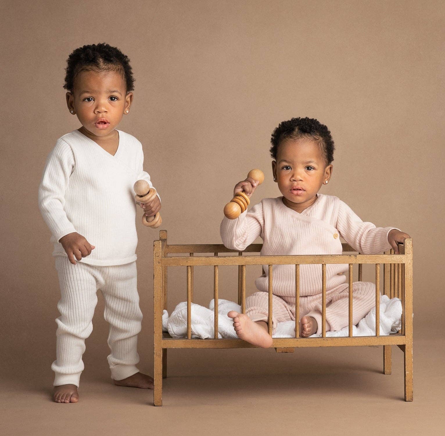 Baby Boys & Girls Ribbed Knit Wrap Set