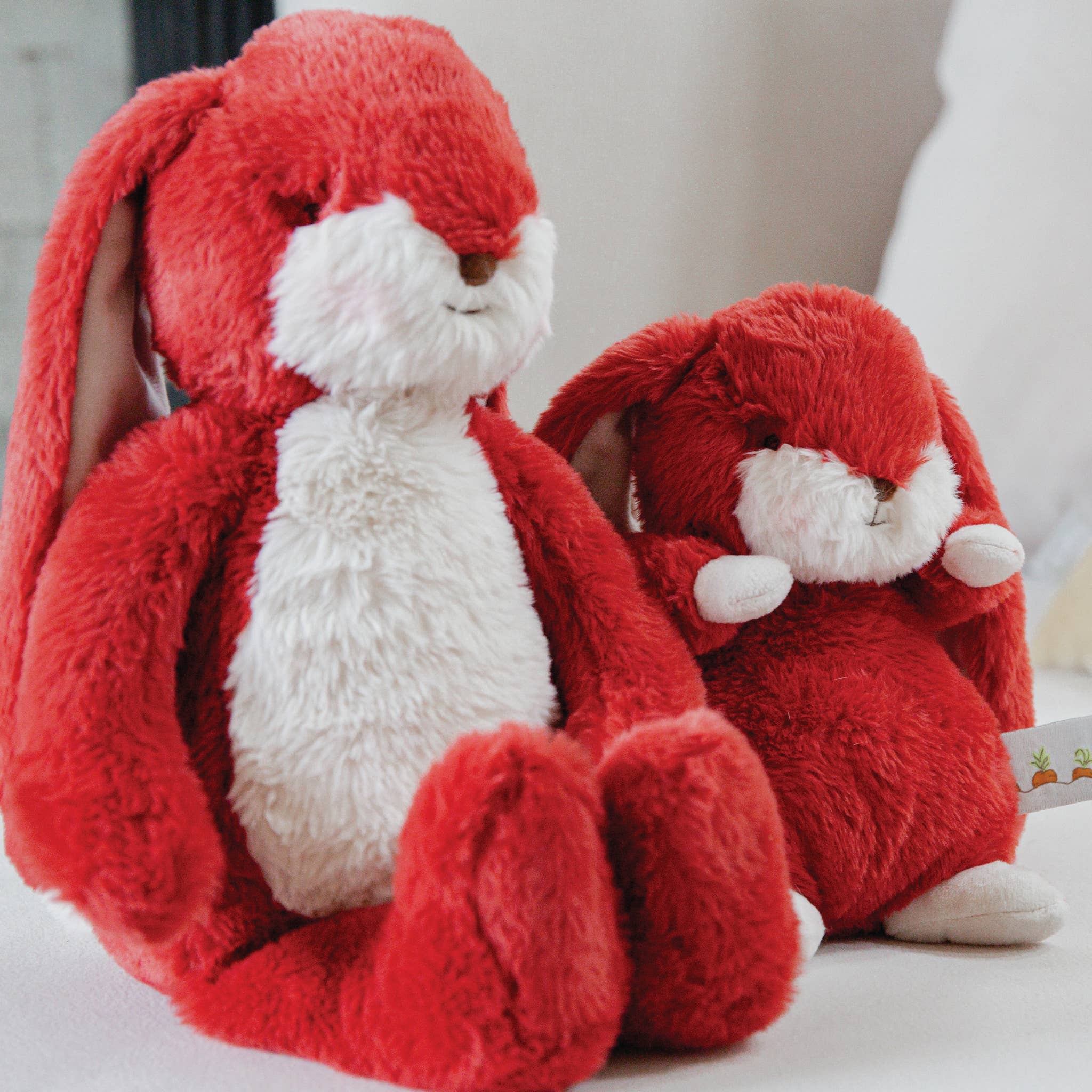 Little Floppy Nibble 12" Bunny Cranberry