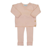 Baby Girls Ribbed Knit Wrap Set