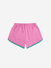 Pink Color Block Shorts