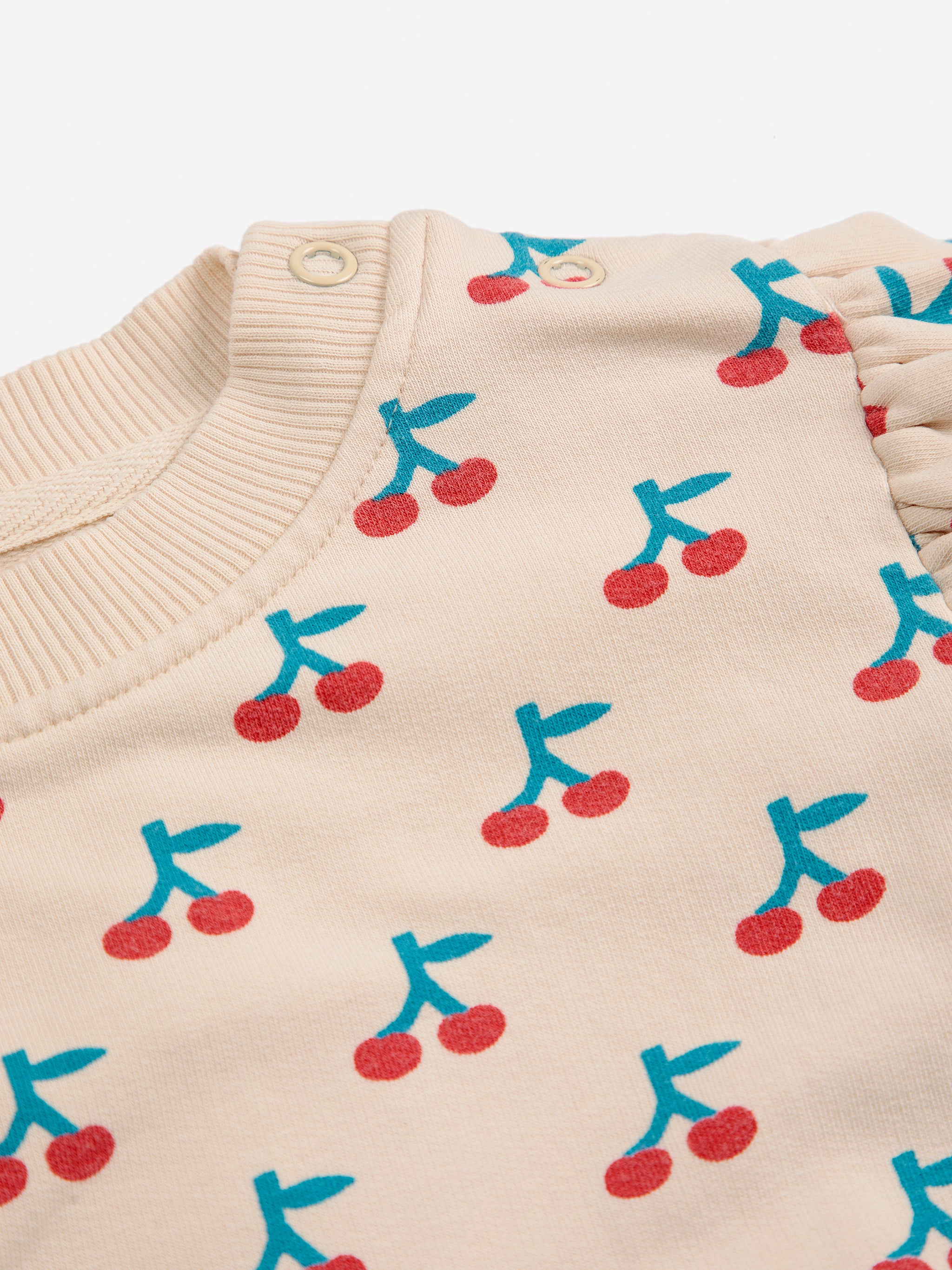 Baby Cherry Ruffle Sweatshirt