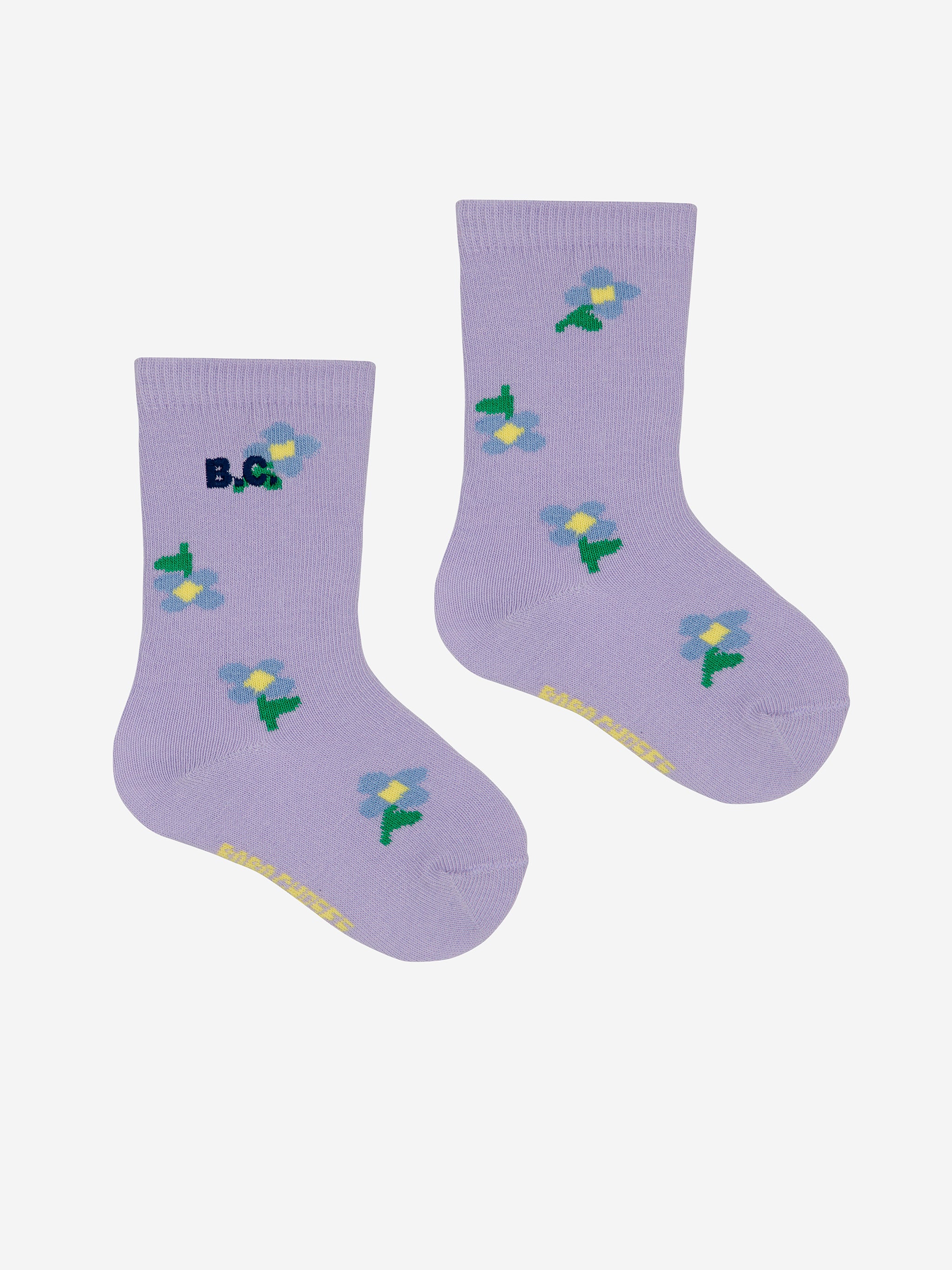 Baby Pansy Flower Socks