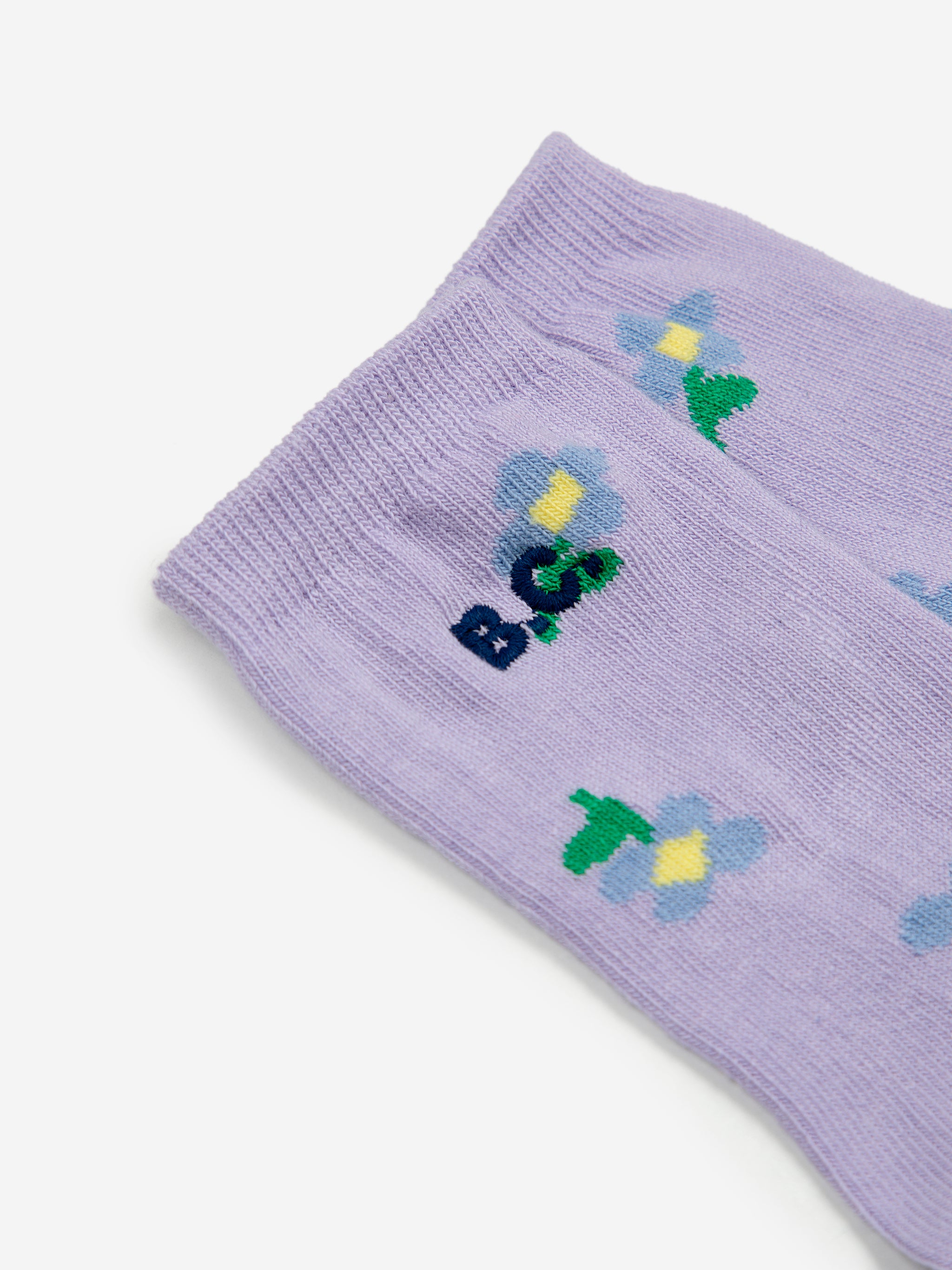 Baby Pansy Flower Socks