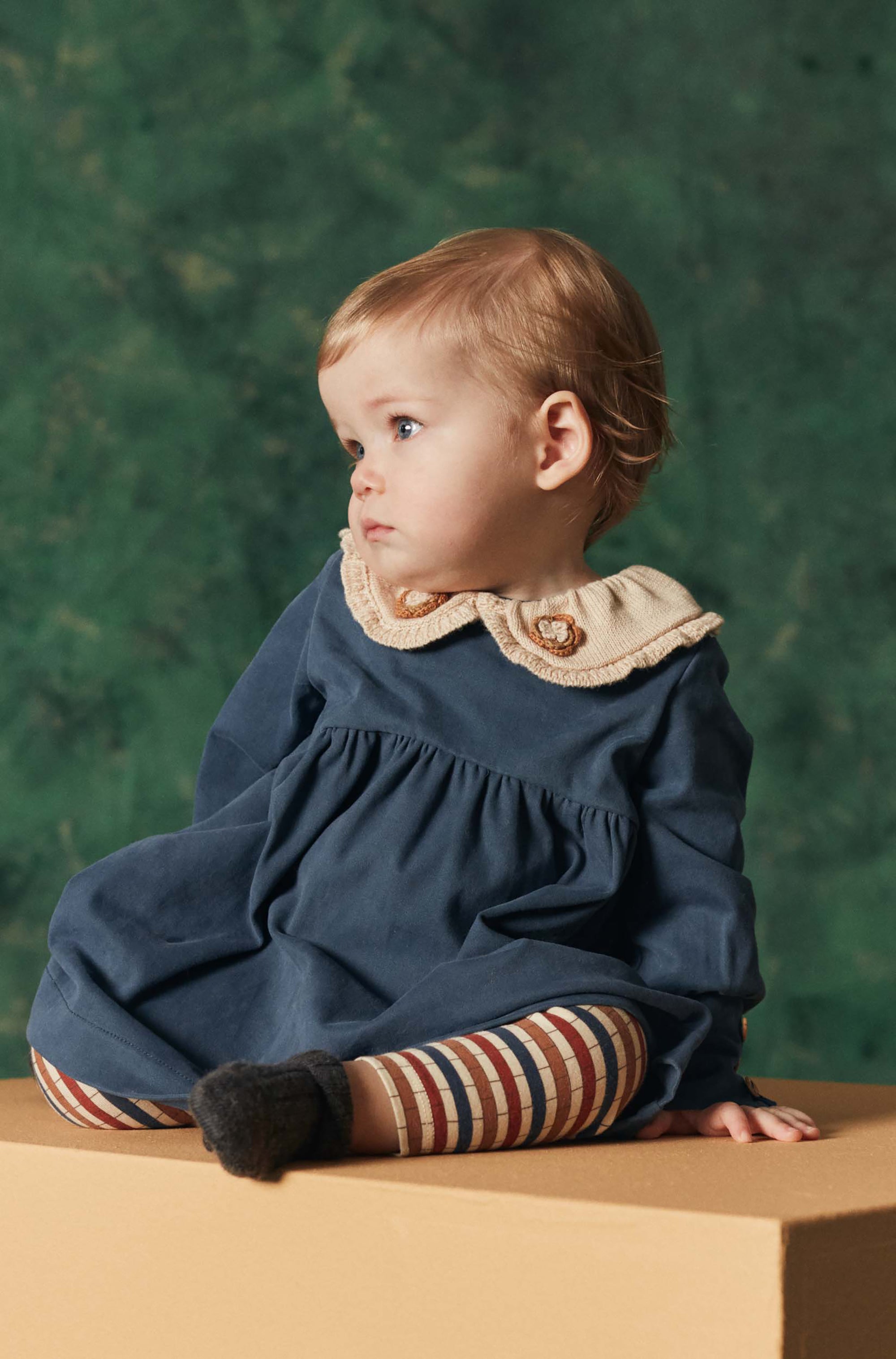 Crochet Collar Baby Dress