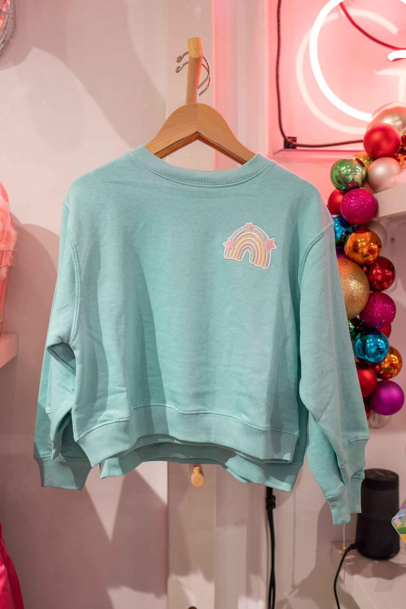 XOXO by Magpies Embroidered Rainbow Crew Neck