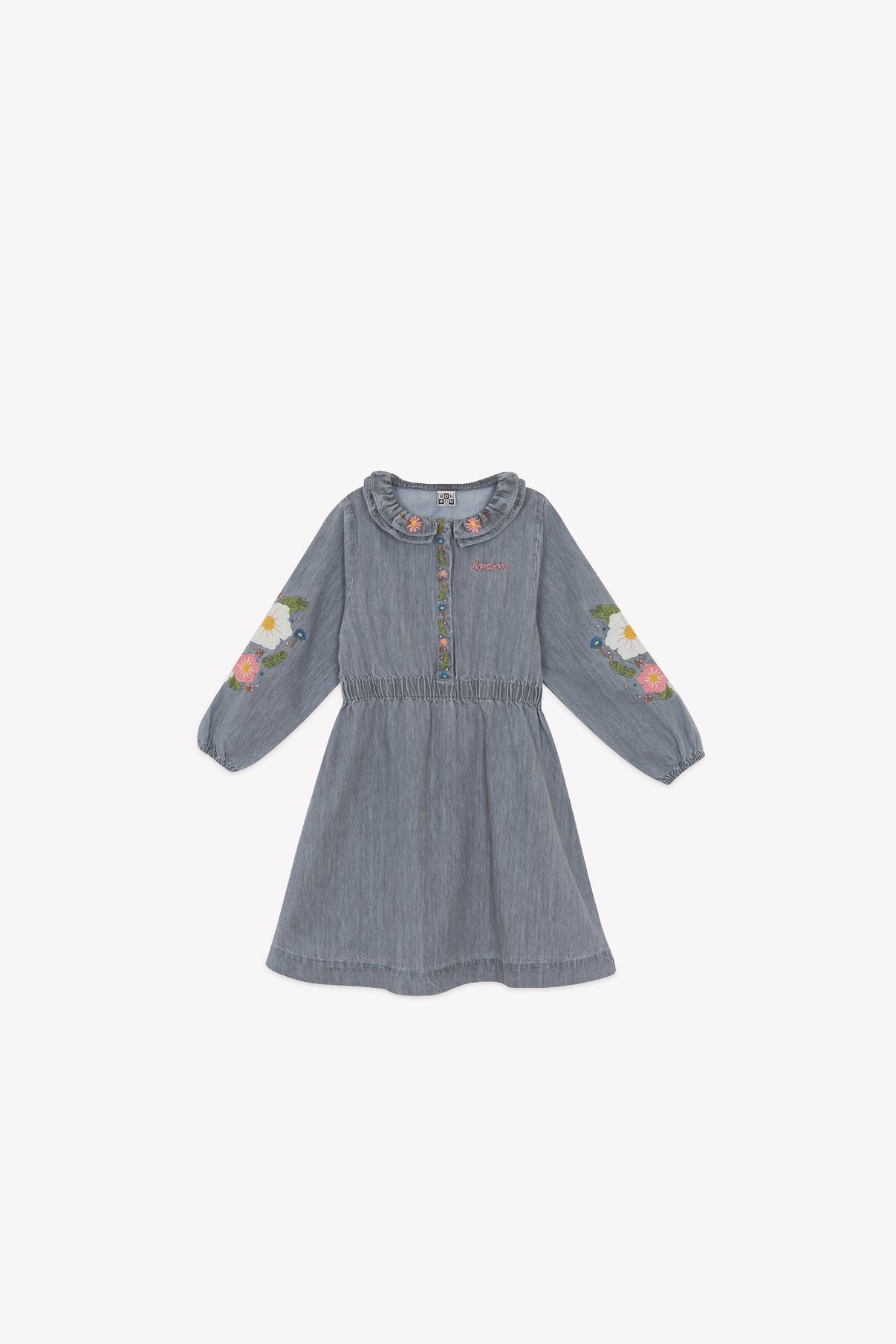 Gray Chambray Jida Dress