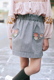 Jupe Chambray Skirt