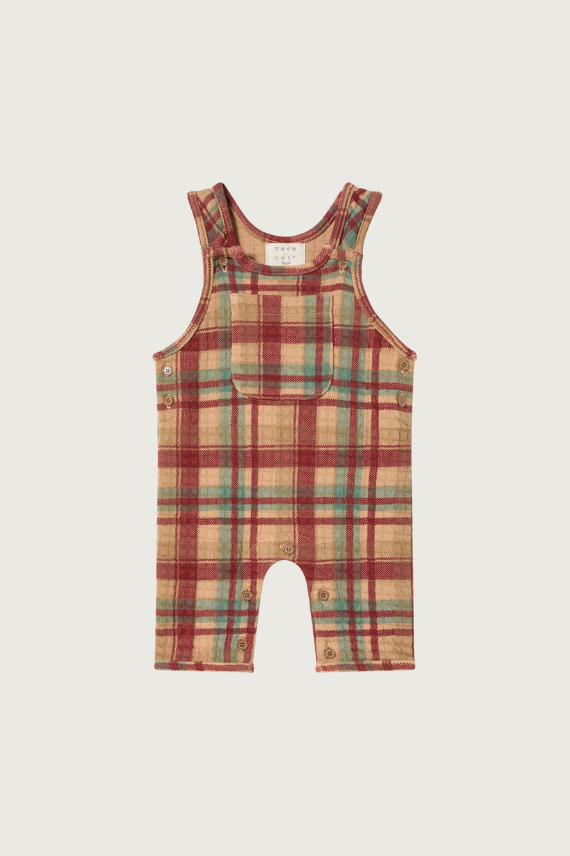 Plaid Baby Romper