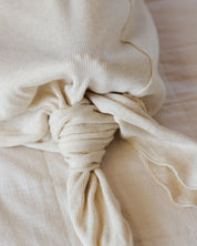 Knotted Baby Gown + Hat