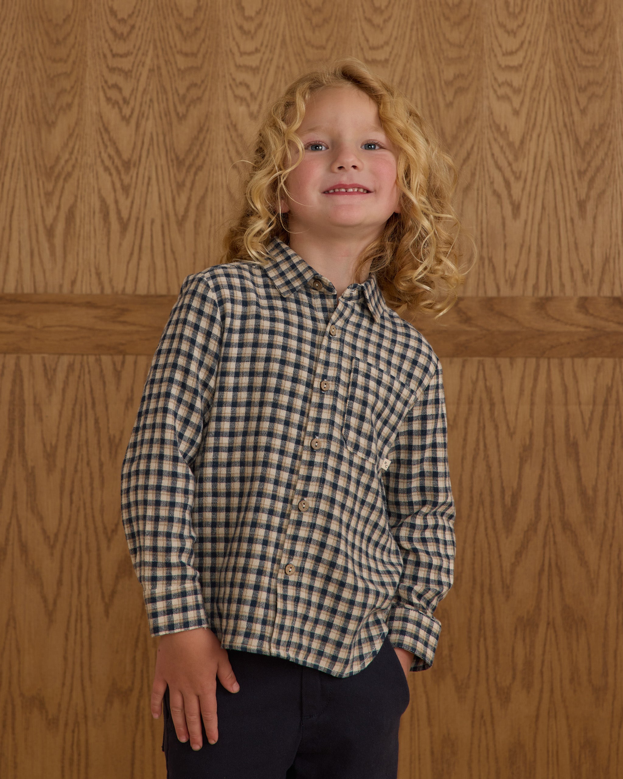 Collard Long Sleeve Shirt