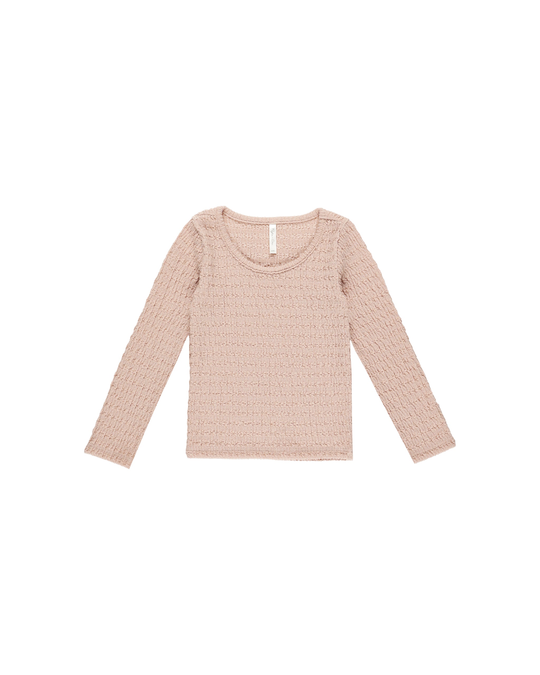 Textured Long Sleeve Top