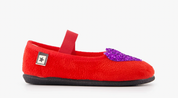 Red & Purple Heart Slippers