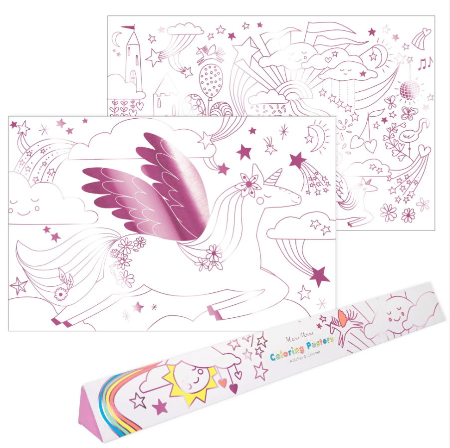 Unicorn Coloring Posters (Set of 2)