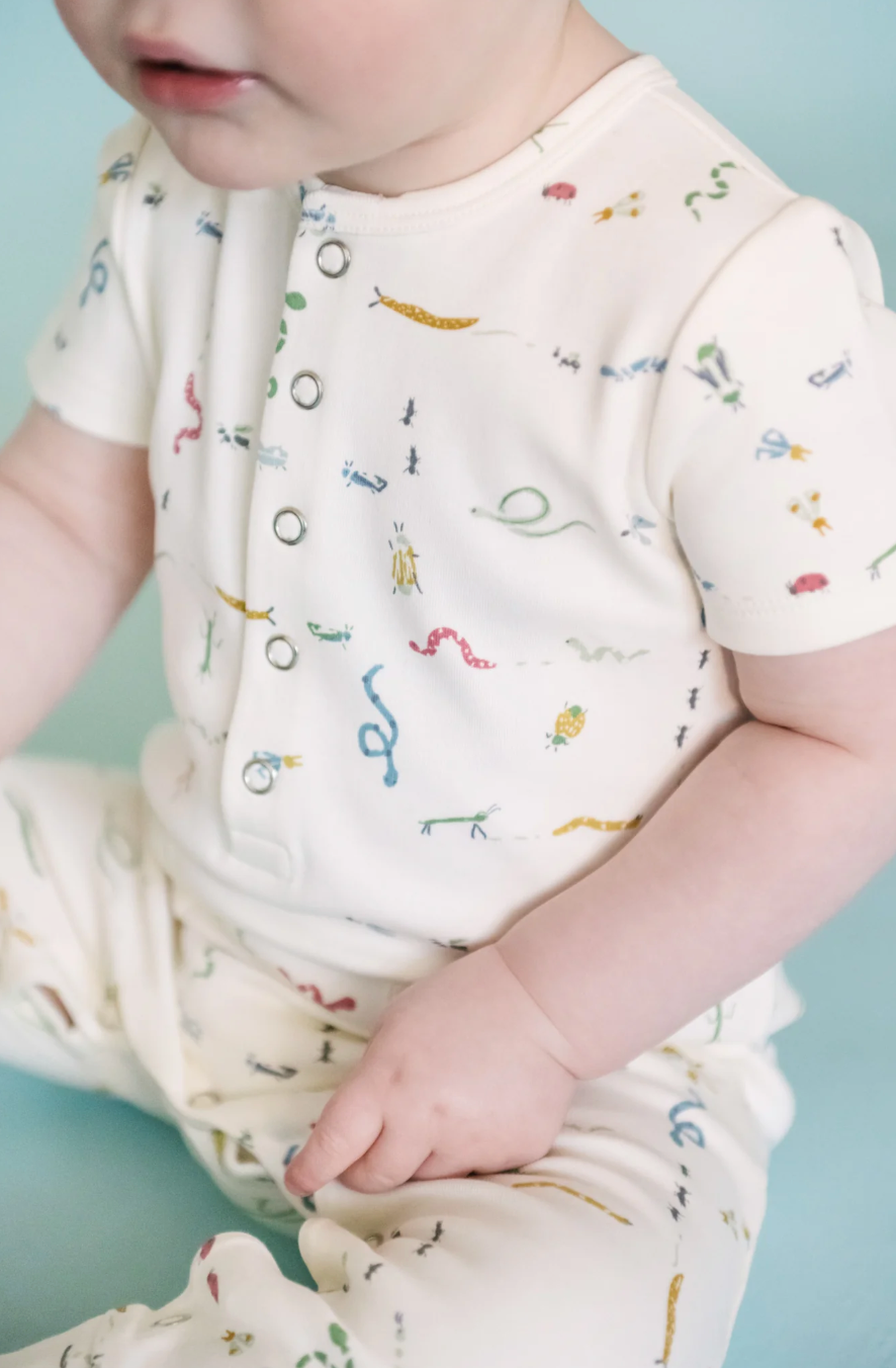 Short Sleeve Henley Romper