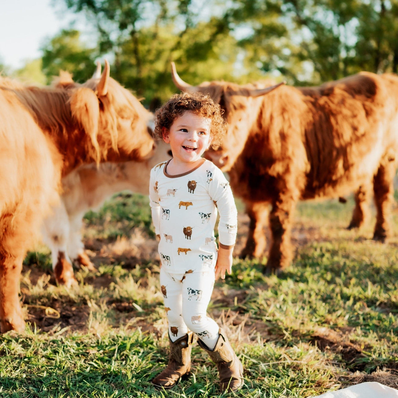 Long Sleeve Print Pajama Set