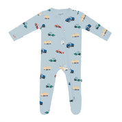 Zippered Print Footie