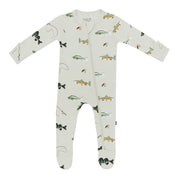Zippered Print Footie