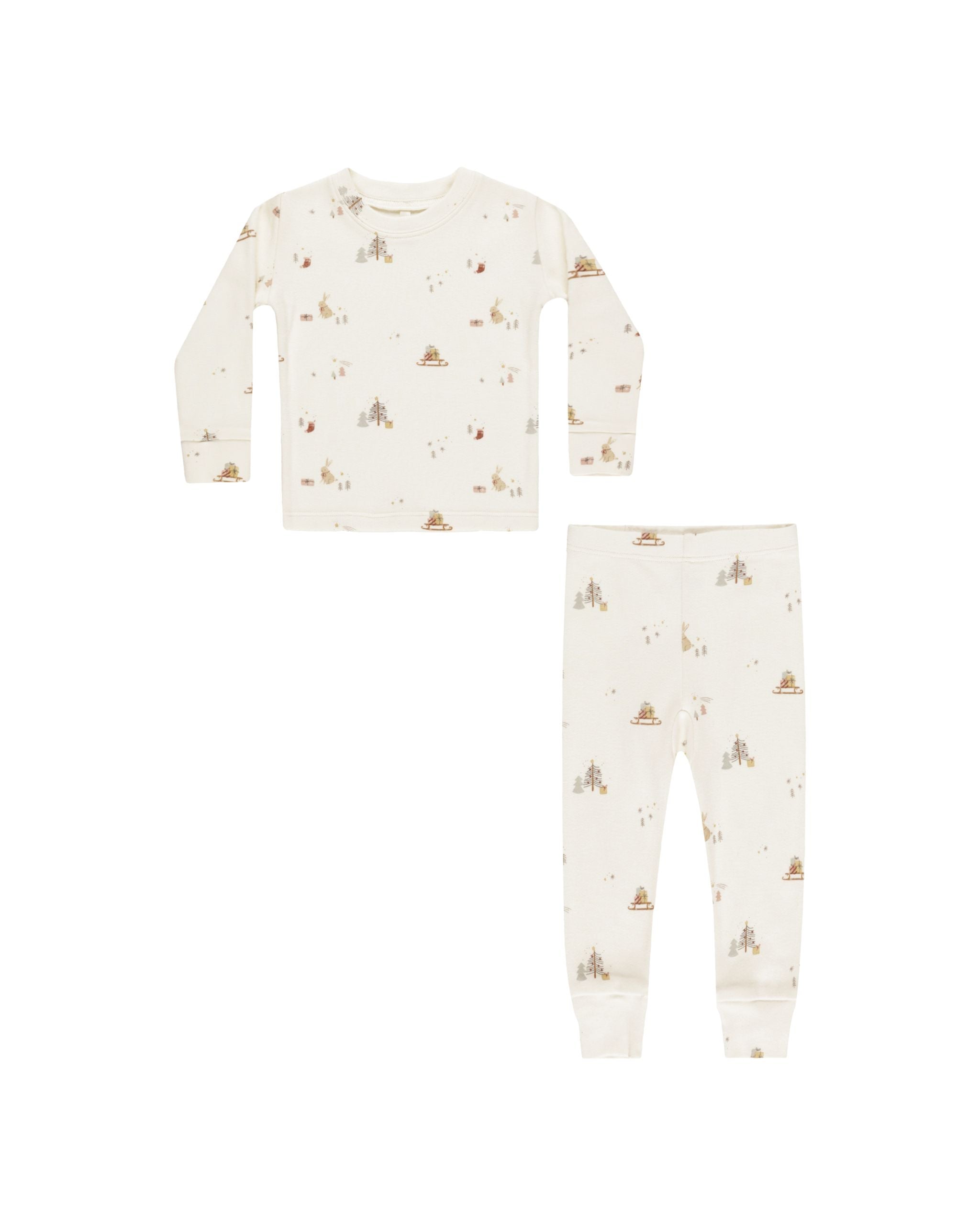 Organic Long John Pajama Set