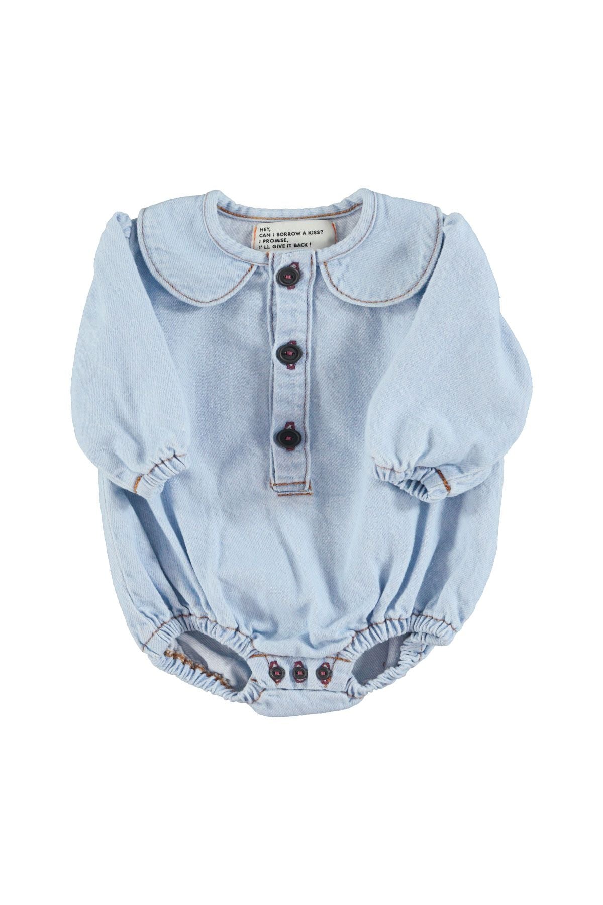 Long Sleeve Romper With Collar