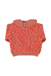 Knitted Sweater With Collar