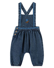 Embroidered Denim Jumpsuit