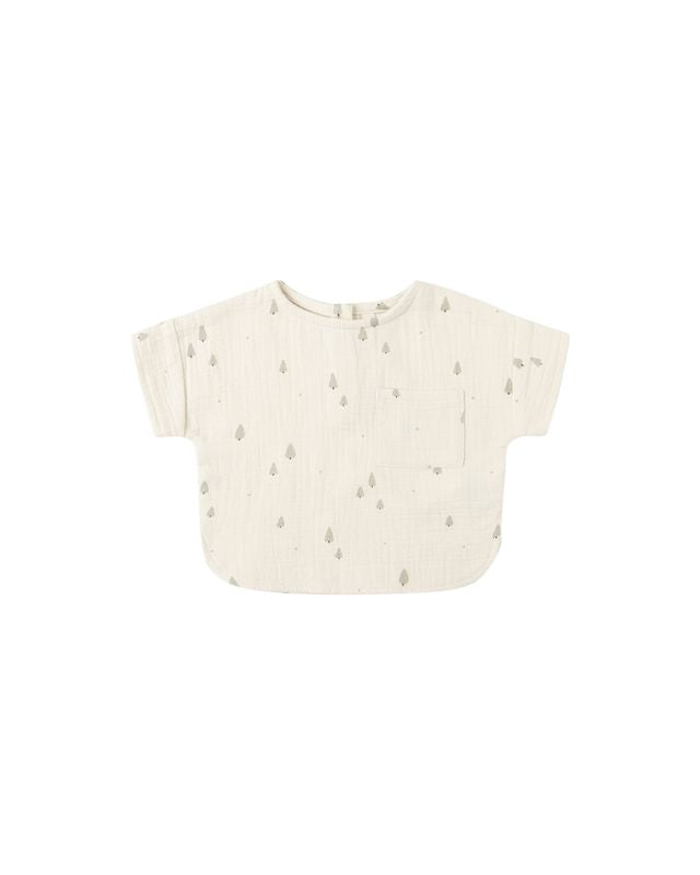 Woven Boxy Top