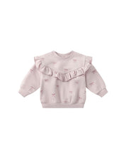 Ruffle Fleece Sweatshirt