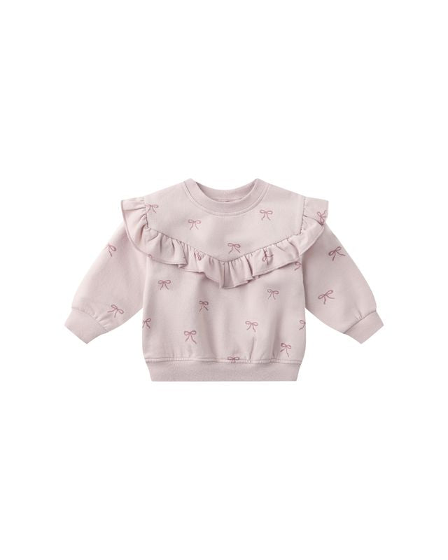 Ruffle Fleece Sweatshirt
