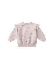 Ruffle Fleece Sweatshirt